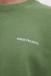 Grünes Sweatshirt mit Logo